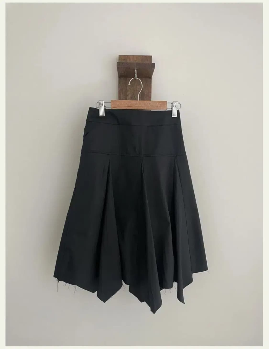 마에 데일리 스커트 - 미디스커트(black) 상품이미지3