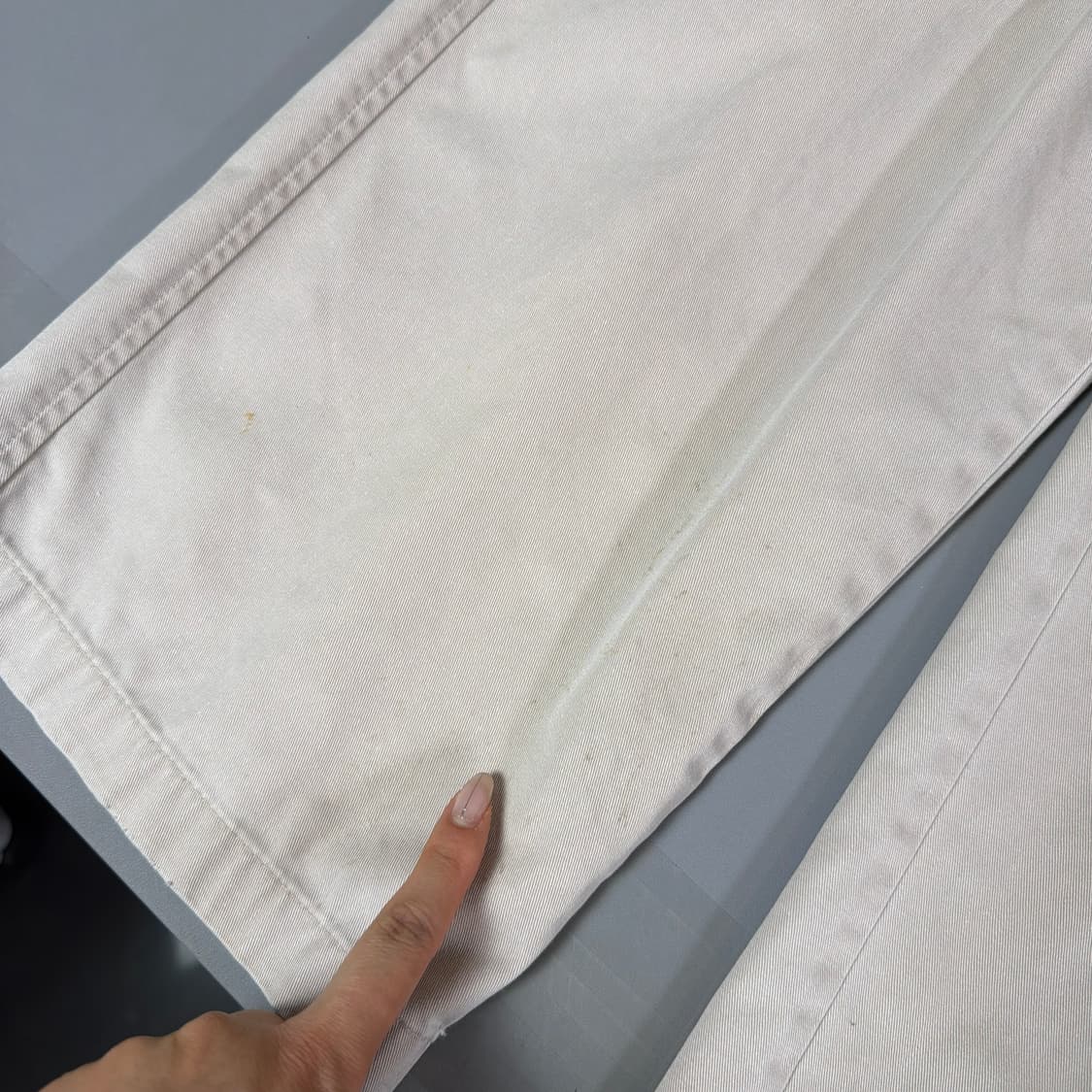 (32) 라코스테스포츠 연베이지 핀턱 여름 코튼 팬츠 상품이미지5