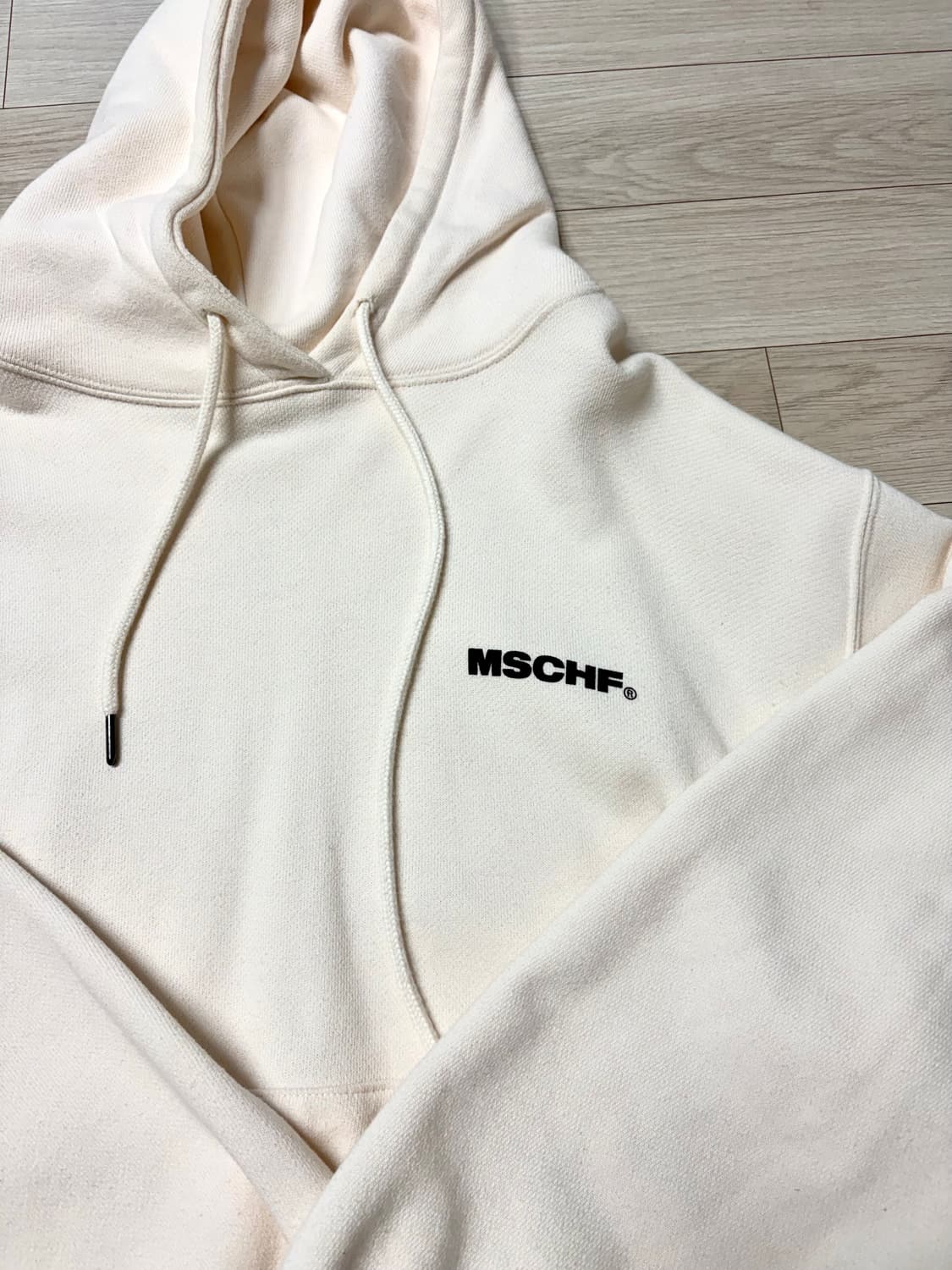 미스치프 콜렉티브 후드티 크림 M 상품이미지3