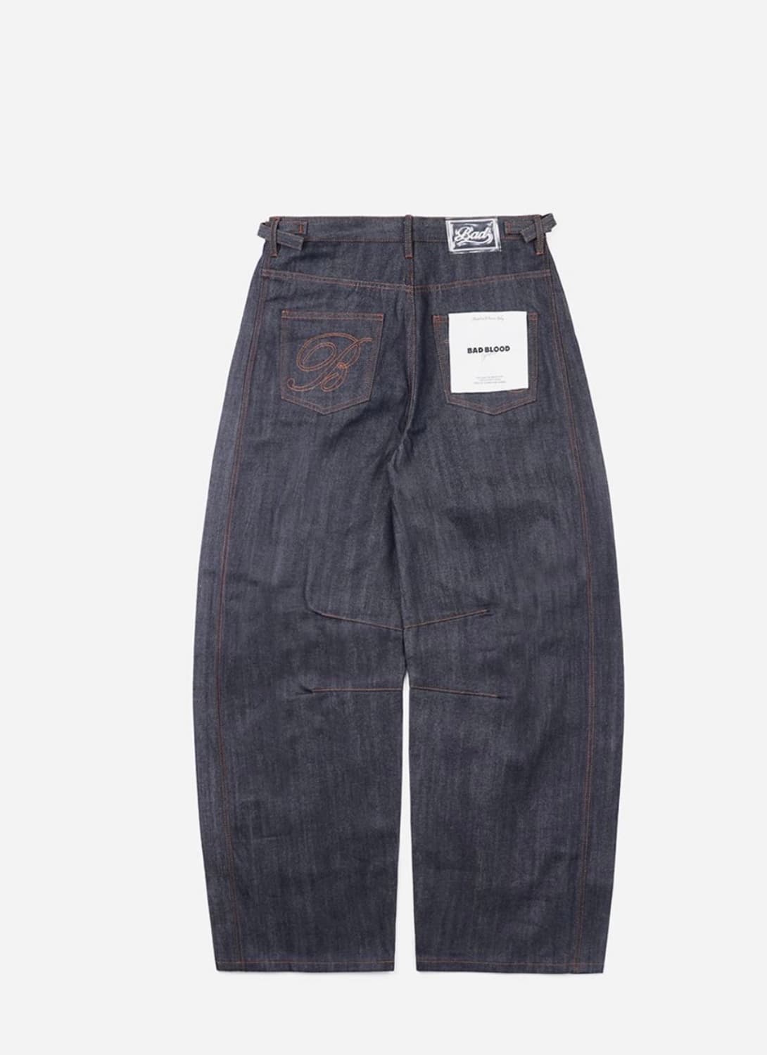 배드블러드 찰리 셀바지 배럴 진 인디고 상품이미지2