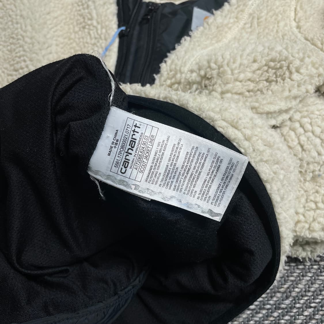 칼하트 WIP 패치 로고 쉐르파 플리스 자켓y 5420 상품이미지7