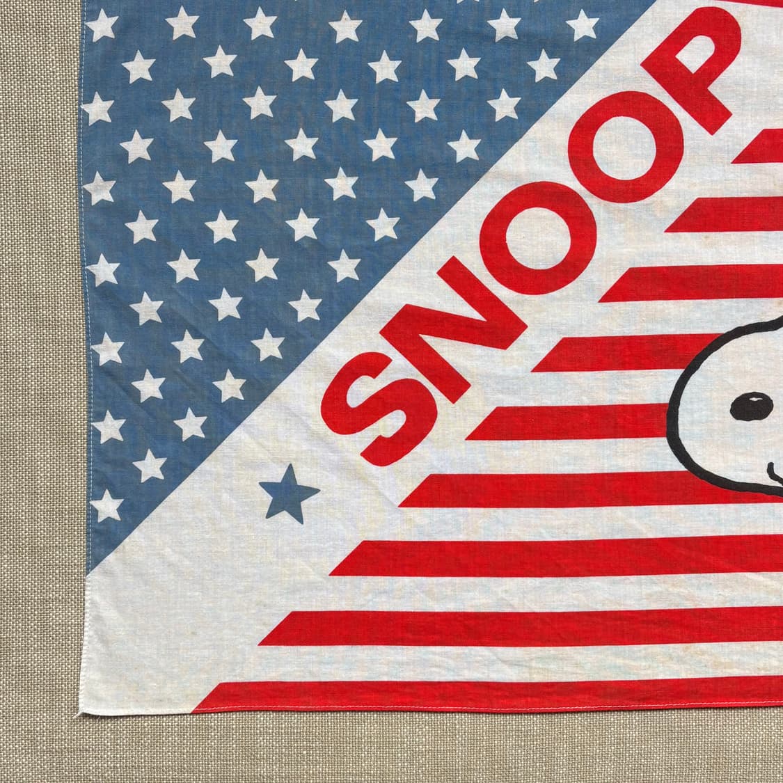 50s USA SNOOPY 1st 아메리칸 플래그 반다나 상품이미지7