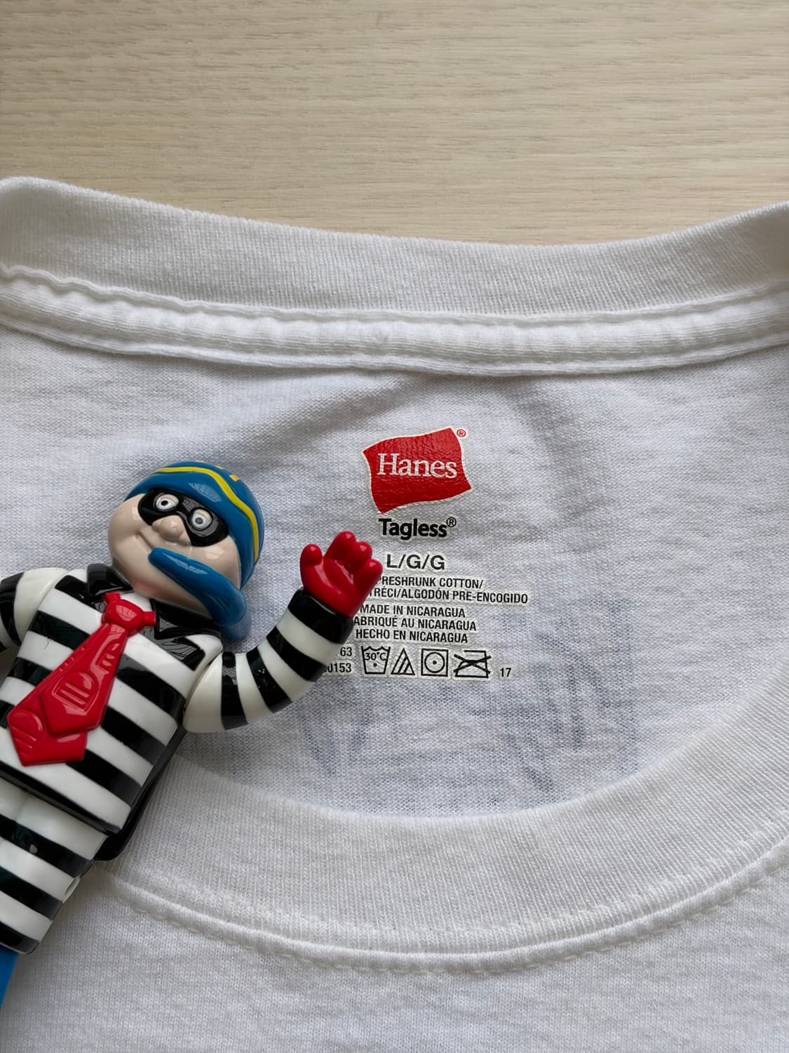 00s Hanes 헤인즈 미식축구 카툰 프린팅 티셔츠 L (100) 상품이미지4