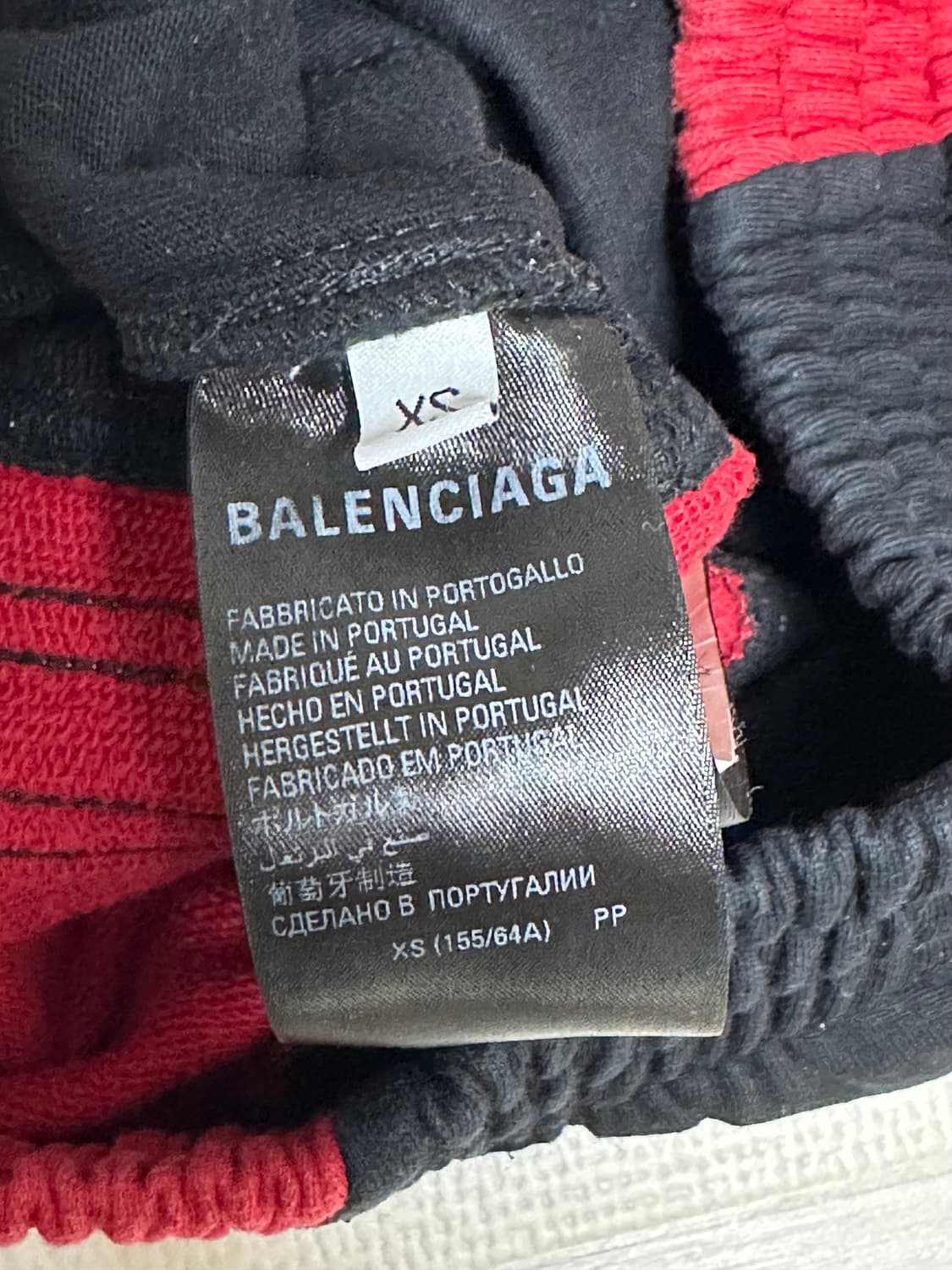 발렌시아가x아디다스 플리스 배기 스웨트팬츠 블랙[한소희 팬츠] 상품이미지6