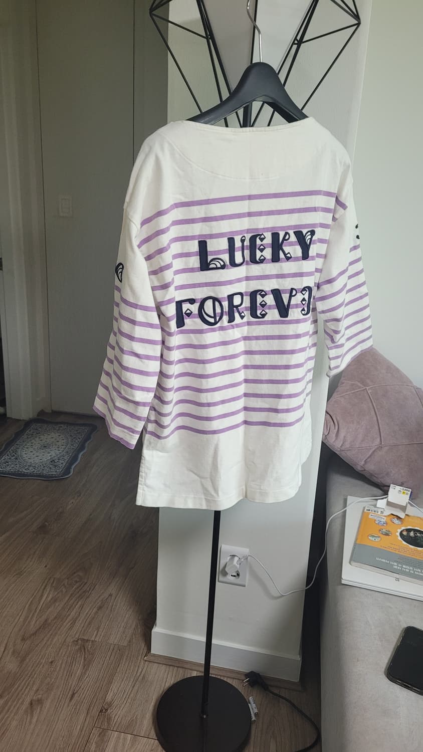 럭키슈에트  입술넥  칠부 면티-Free사이즈 상품이미지4