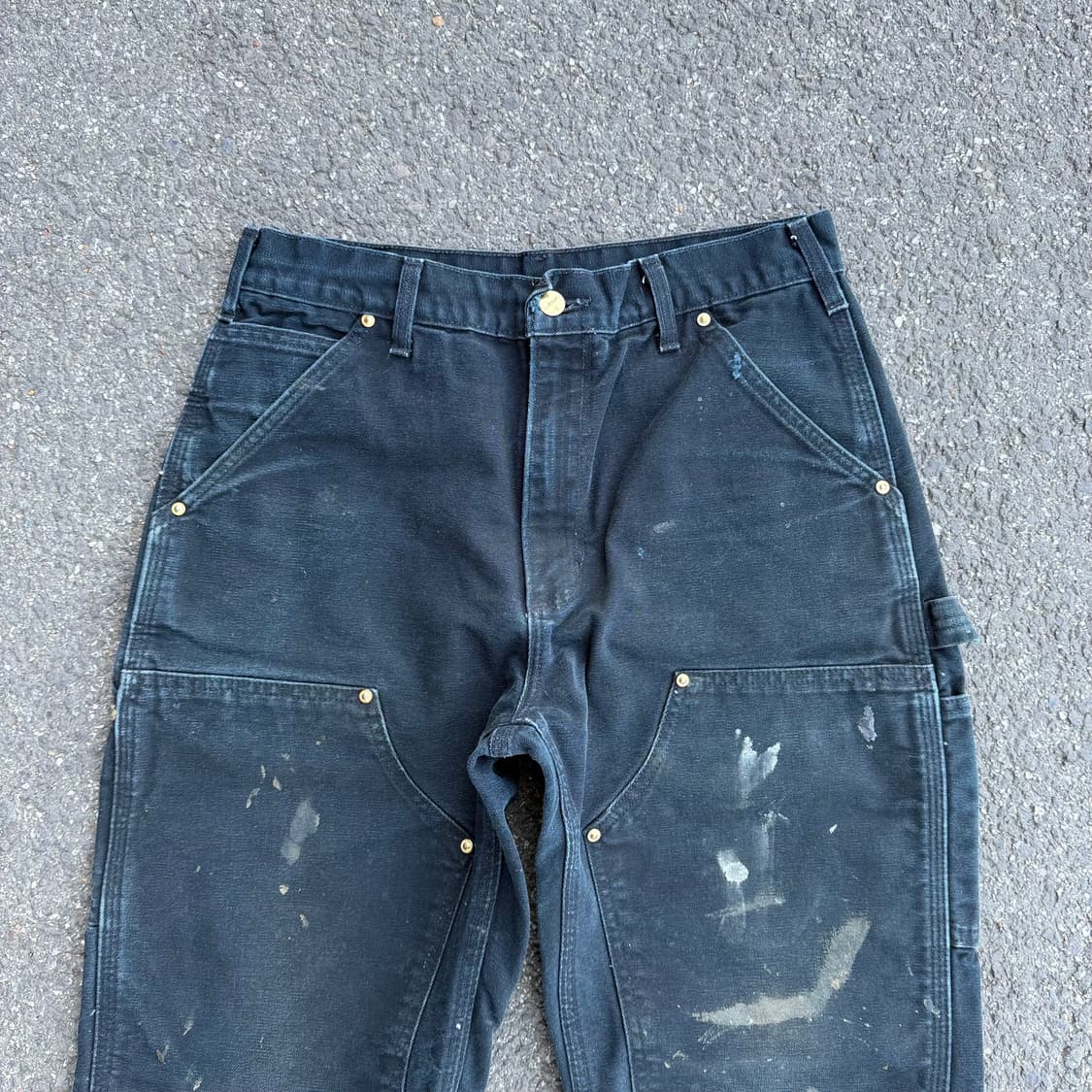 OG USA 칼하트 B01 BLK 더블니 카펜터팬츠 상품이미지2