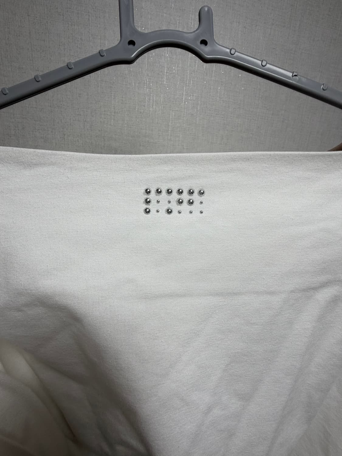 플리즈노팔로우 크롭 화이트 맨투맨  상품이미지3