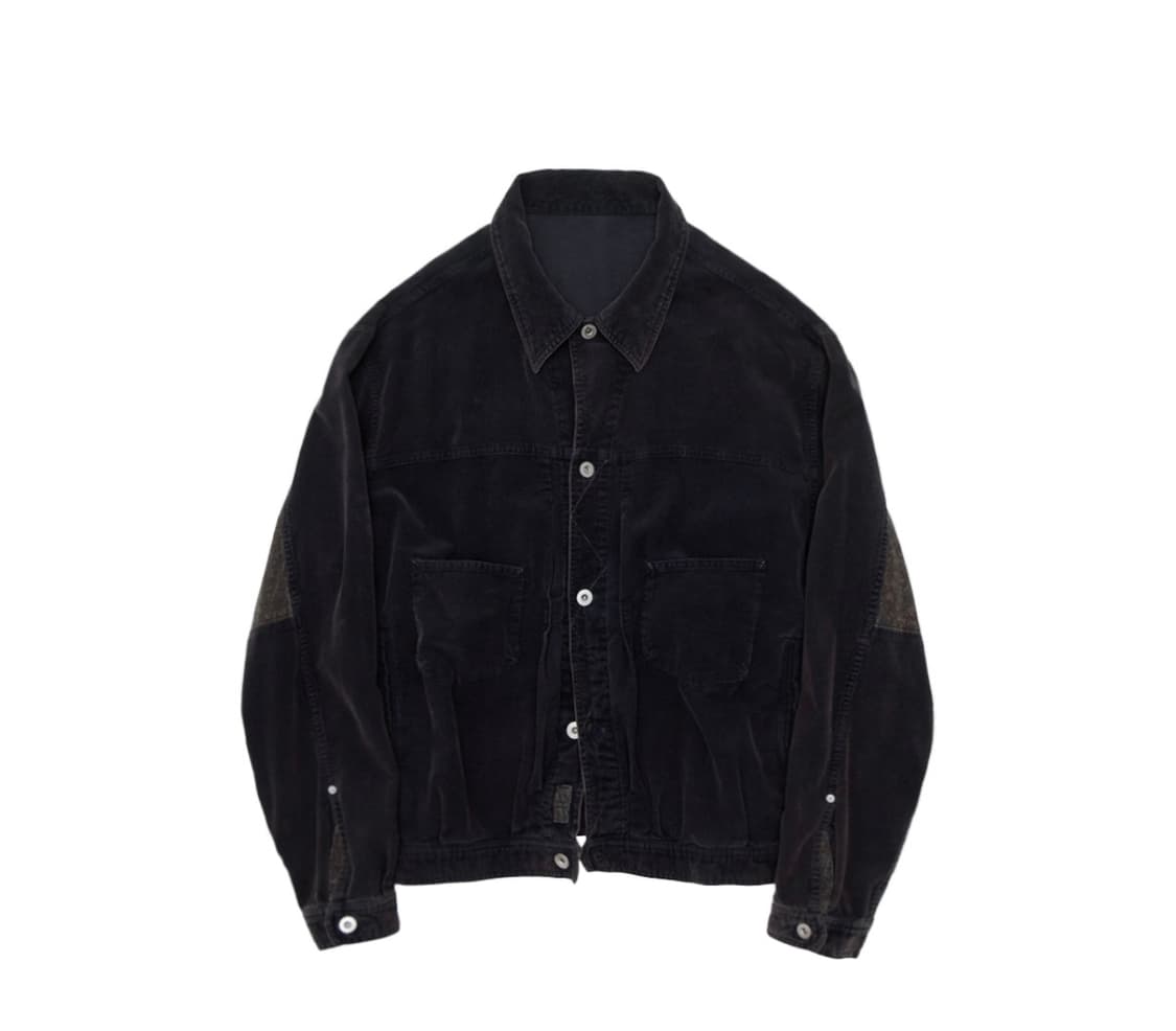 [3, 구매] 폴리테루 1011 페이즐리 트러커 다크퍼플네이비 상품이미지1