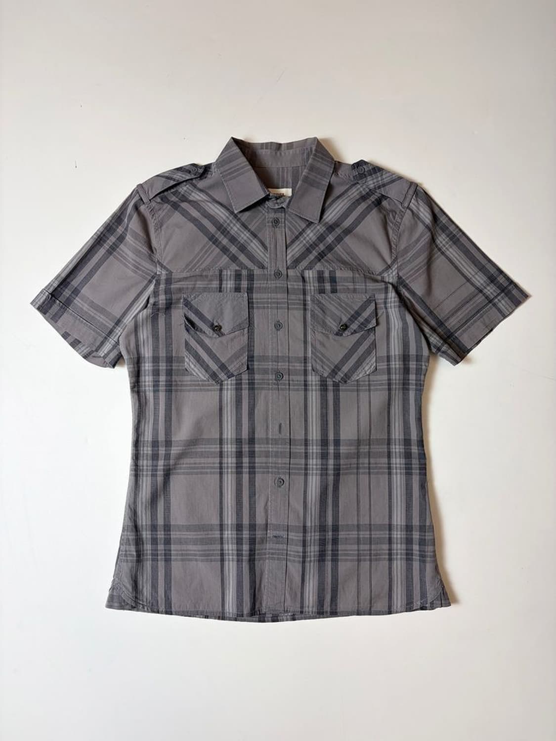 디젤 00's 클래식 체크 반팔 코튼 셔츠 PN9576 상품이미지1