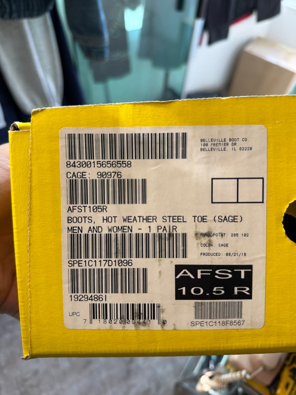 Belleville AFST 사막화 스틸토 부츠 SAGE 10.5R 상품이미지7