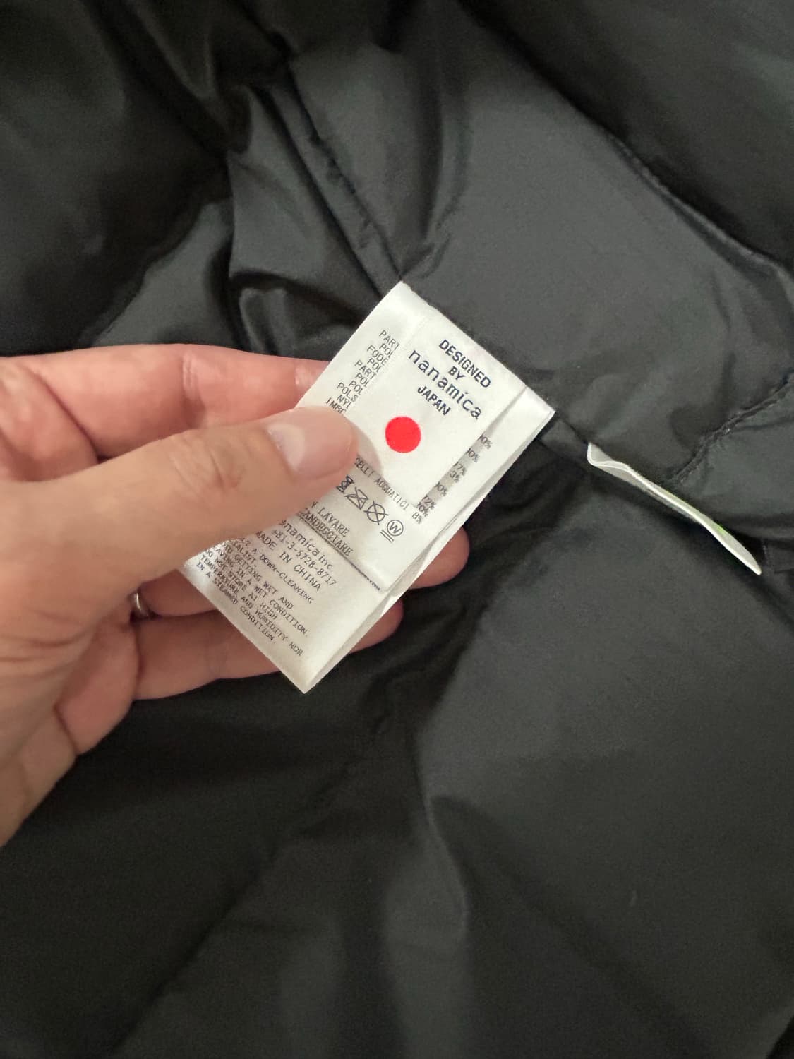 나나미카 25fw 고어텍스 다운 숏 블랙 M 상품이미지3