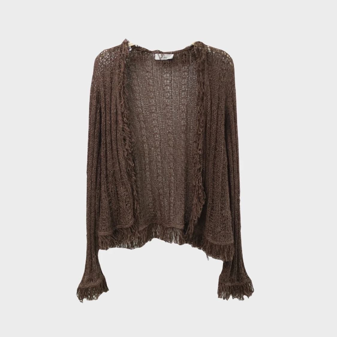 CREE 빈티지 브라운 니트 가디건 61387 상품이미지1