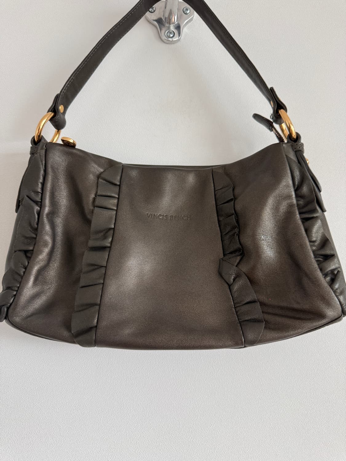 Pre owned 레더 숄더백 상품이미지2