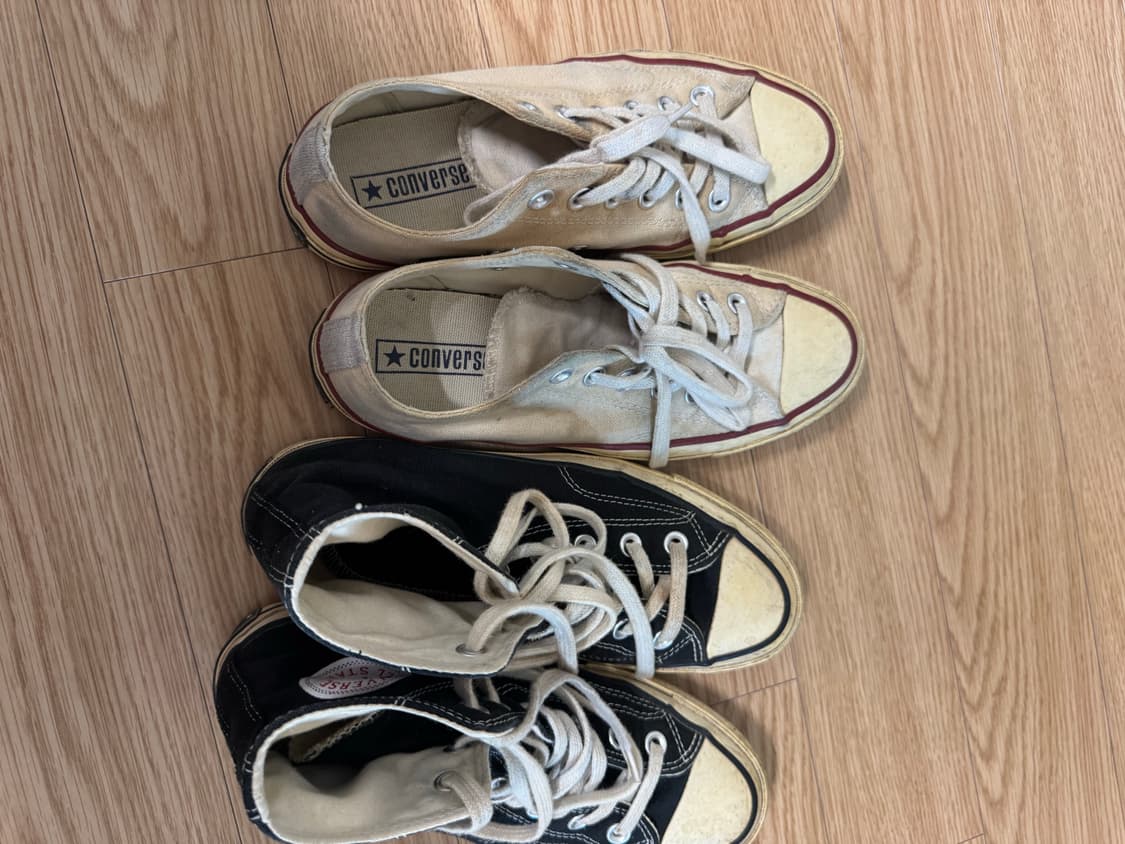 컨버스 척테일러 하이/로우 블랙/아이보리 240 상품이미지3