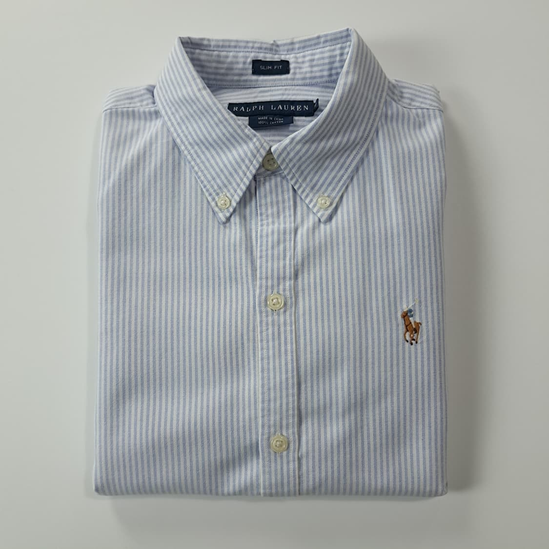 CK272 XL 폴로 슬림핏 클래식블루 스트라이프 셔츠 남방 상품이미지7
