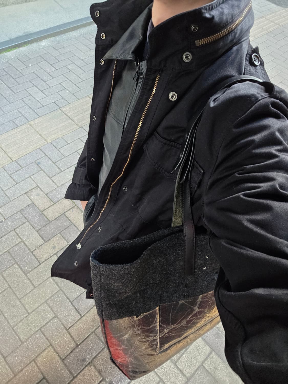 마르지엘라 펠트 웨트 토트백 숄더백 상품이미지1