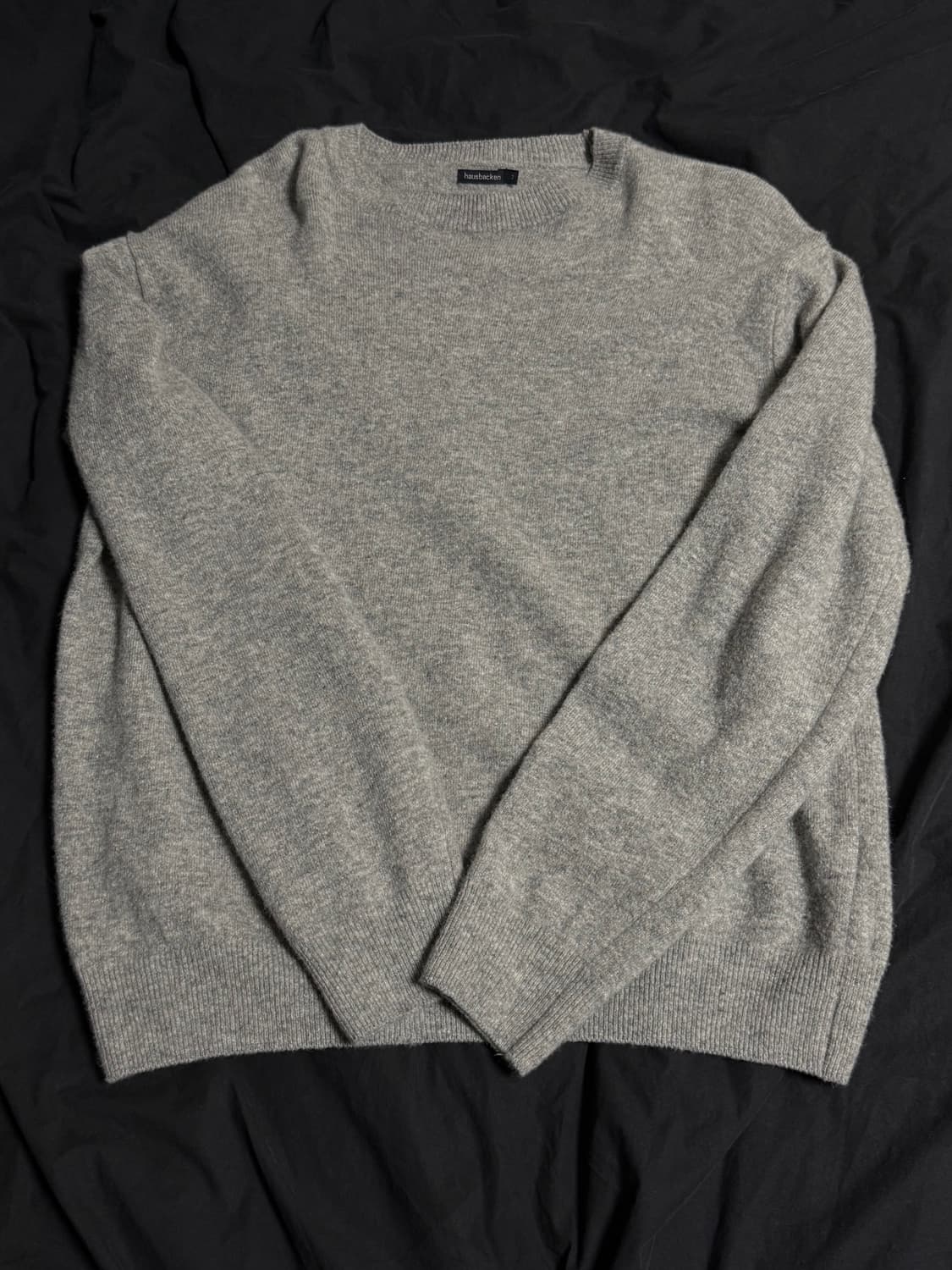 하우스바켄 울 캐시미어 니트 그레이 2 상품이미지2