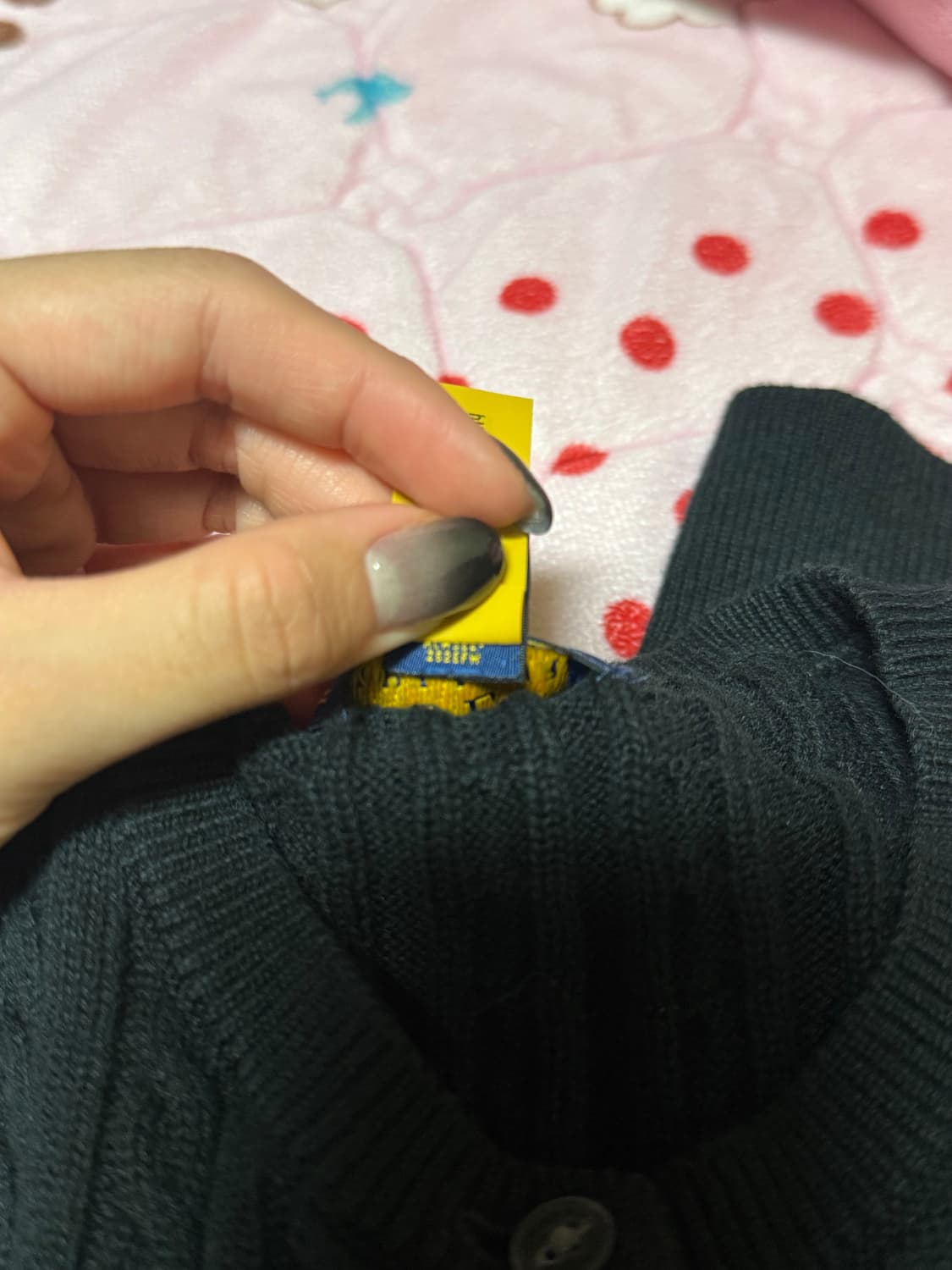 폴로 랄프로렌 걸즈 꽈배기 가디건 L(12-14) 블랙 상품이미지10