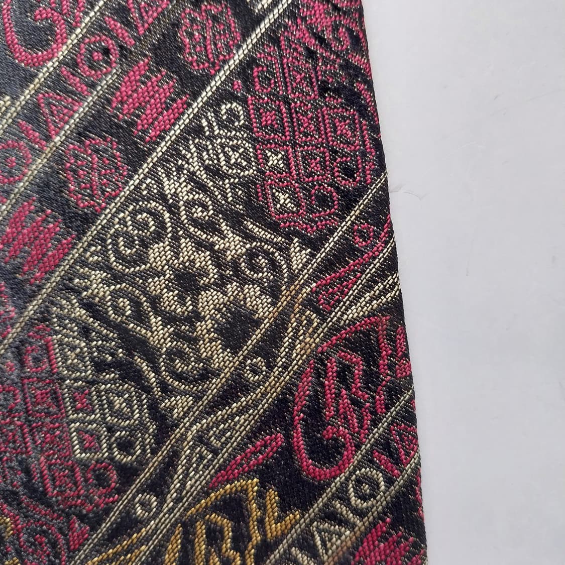 입생로랑 실크 브라운 오리엔탈 패턴 넥타이 9.3cm B등급 K2291 상품이미지6