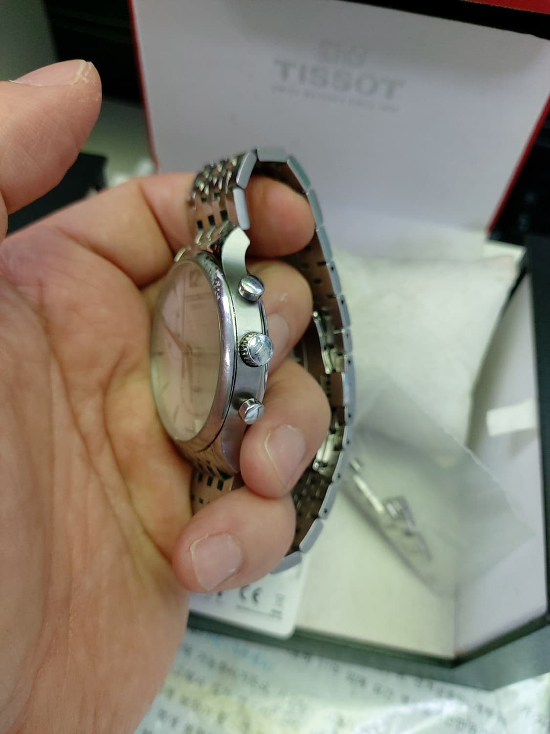 티쏘 남성 은장 메탈 시계 상품이미지2