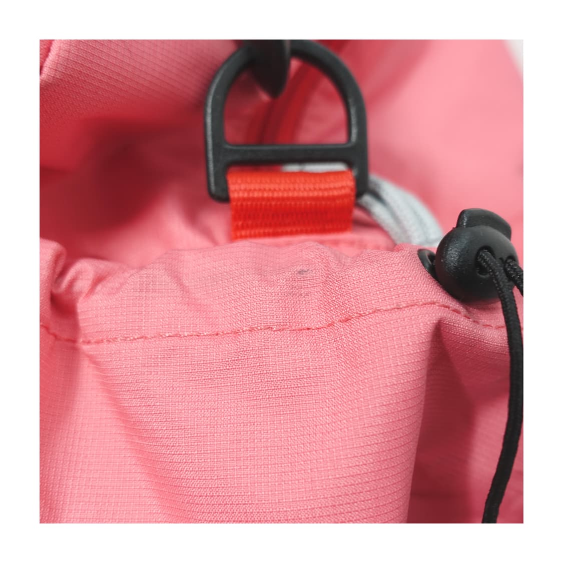 빈티지 코랄 핑크 나일론 레드위빙 스포츠 더플백  상품이미지8