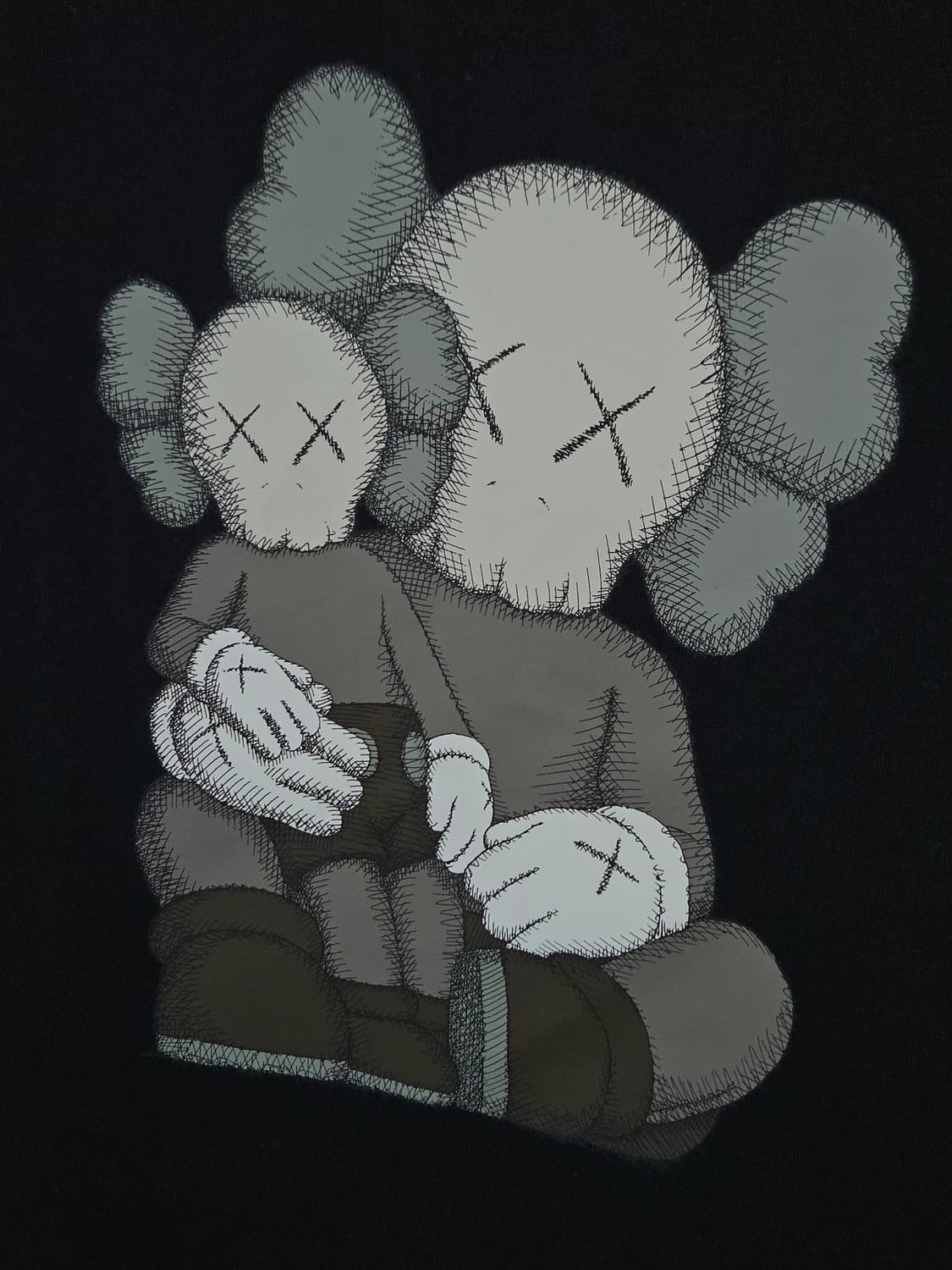 유니클로 UT 카우스 KAWS 반팔 티셔츠 그래픽 L 상품이미지2
