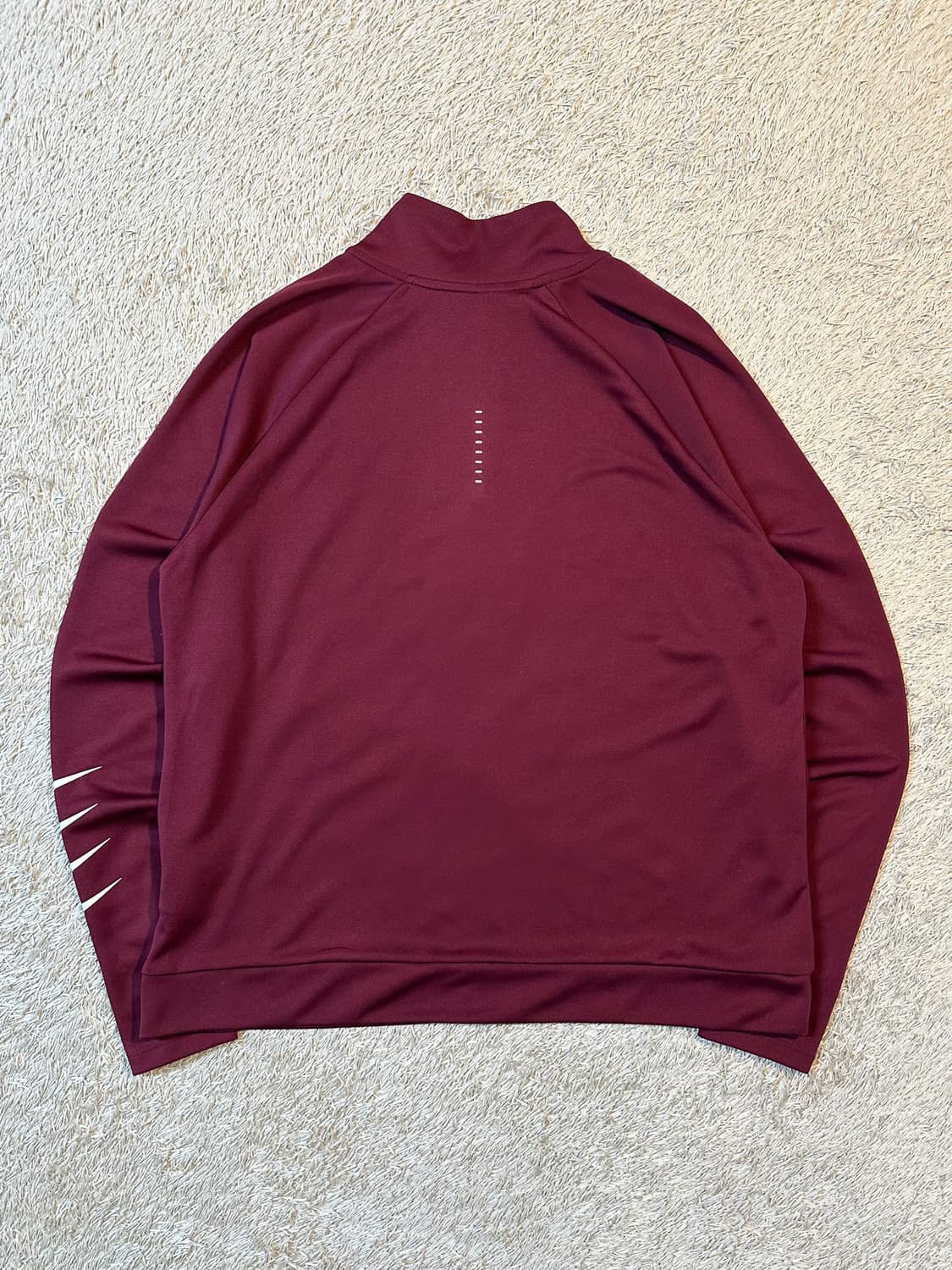 나이키 드라이핏 미드 레이어 기능성 하프 반집업 버건디 상품이미지3