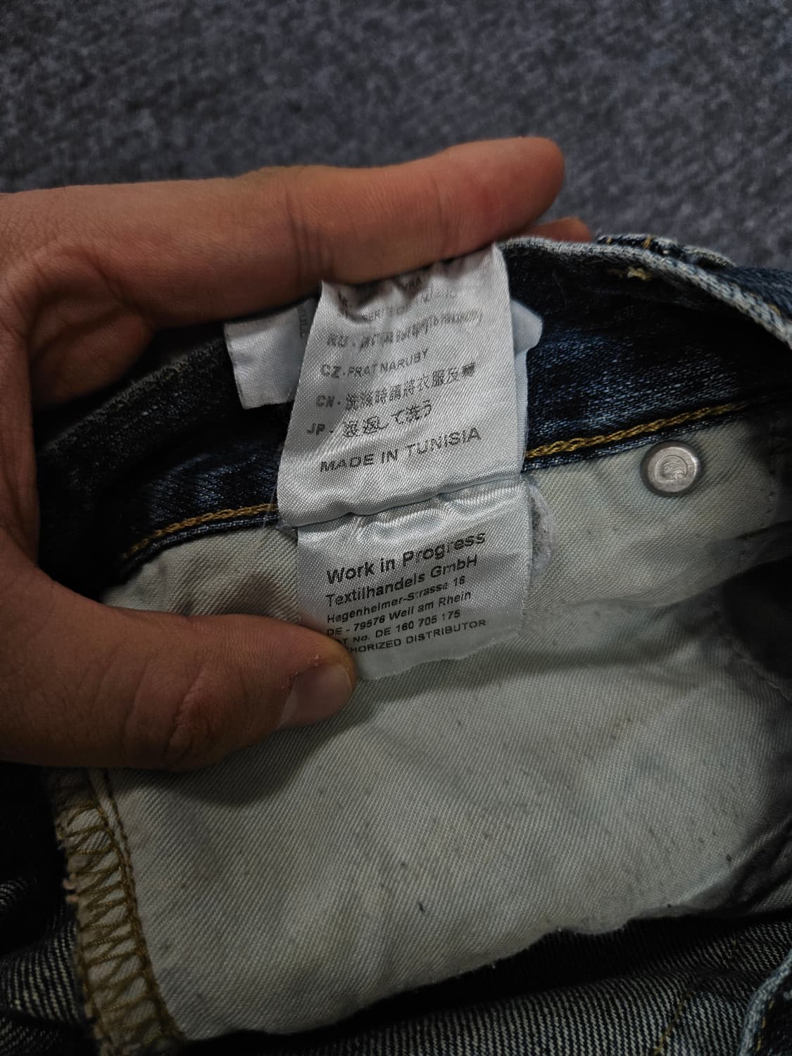 칼하트 슬림 버뮤다 데님 팬츠 급처 상품이미지6