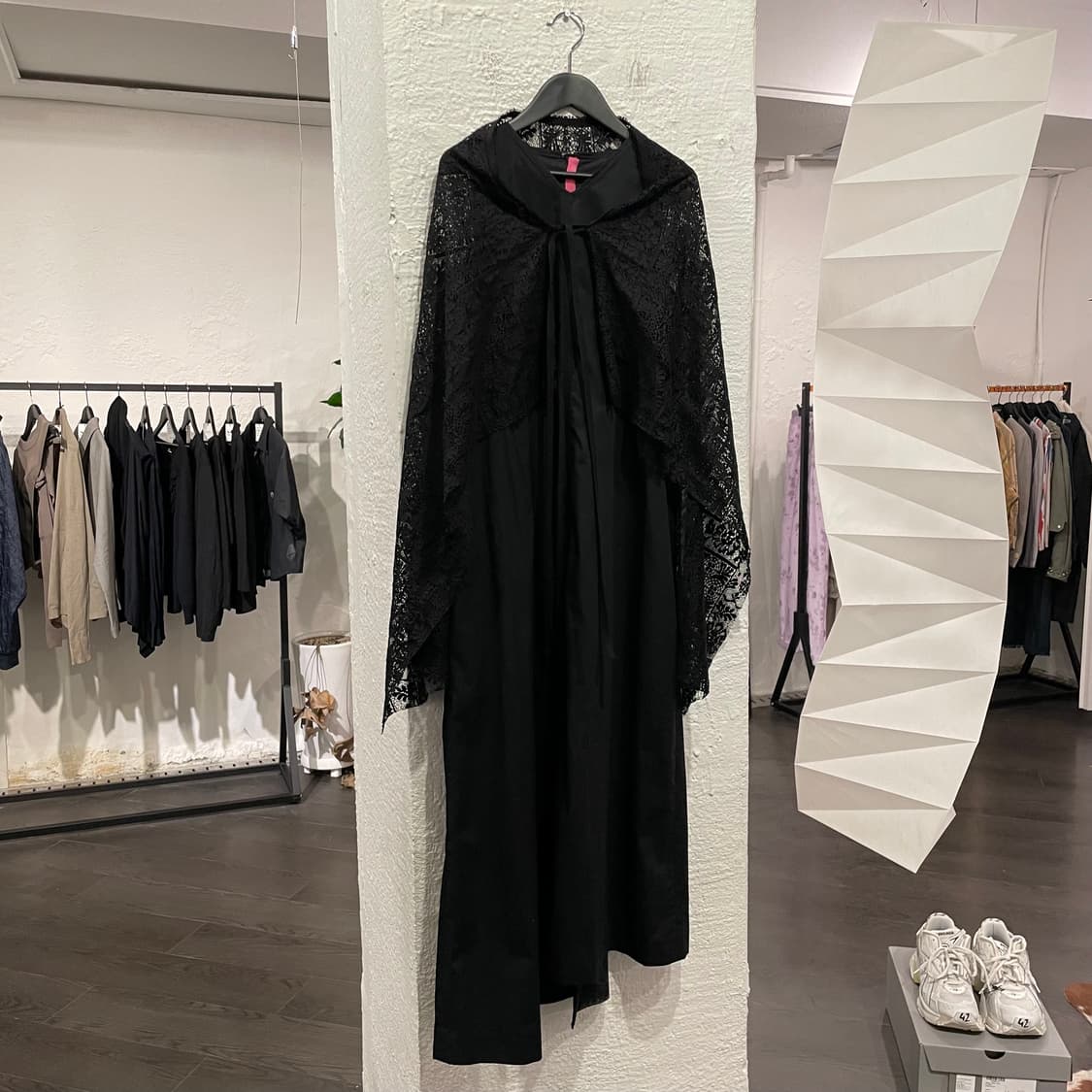 요지야마모토 레이스 레이어드 원피스 상품이미지1