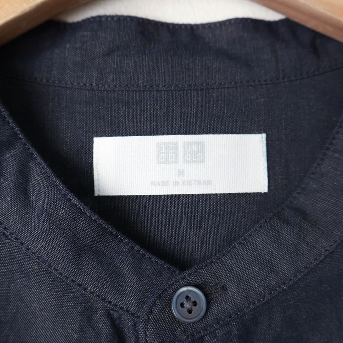 95/새상품 유니클로 린넨코튼 노카라 셔츠 상품이미지7