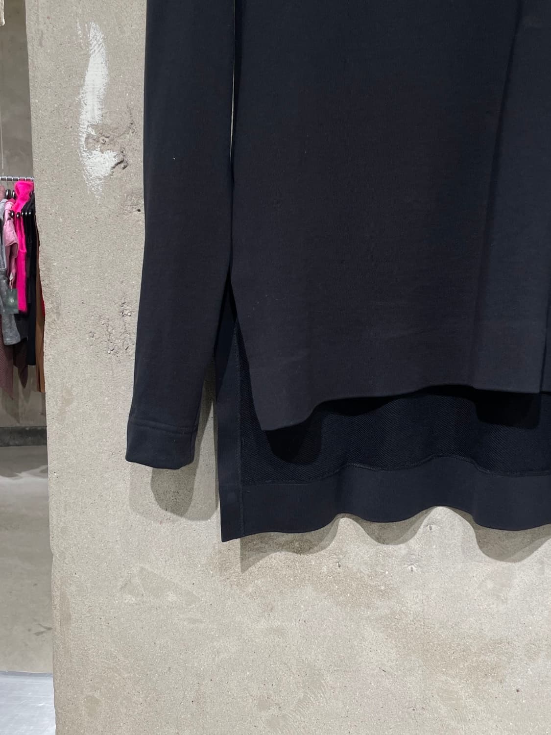 와이 쓰리 블랙 컷 아웃 크루넥 스웻 셔츠 상품이미지4