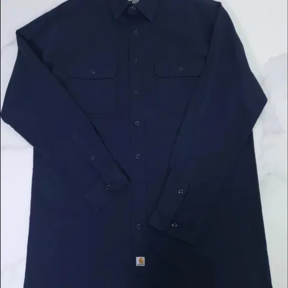 칼하트 네이비 워크 셔츠 L (100~105) 상품이미지10