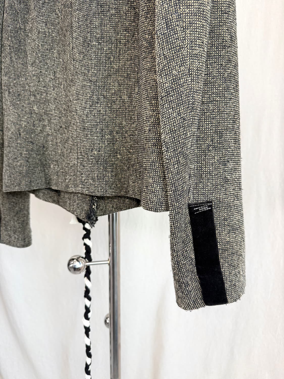 Hiroko Koshino 마이크로 프린지 트위드 블레이저 상품이미지8