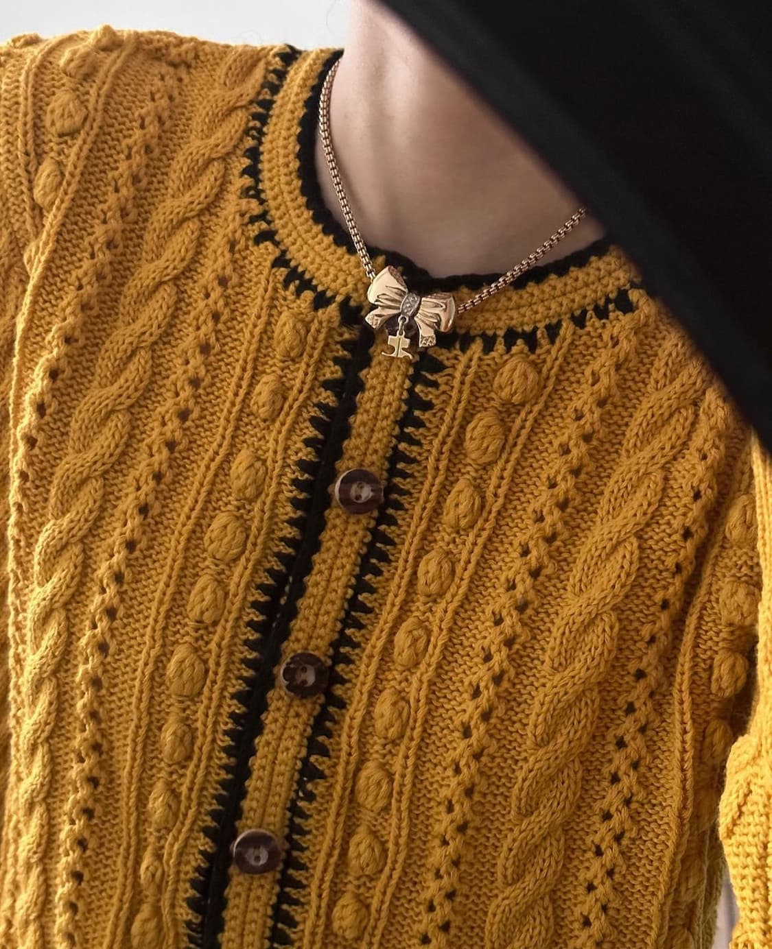 빈티지 ) courreges 쿠레쥬 꾸레쥬 빅리본 목걸이 상품이미지5