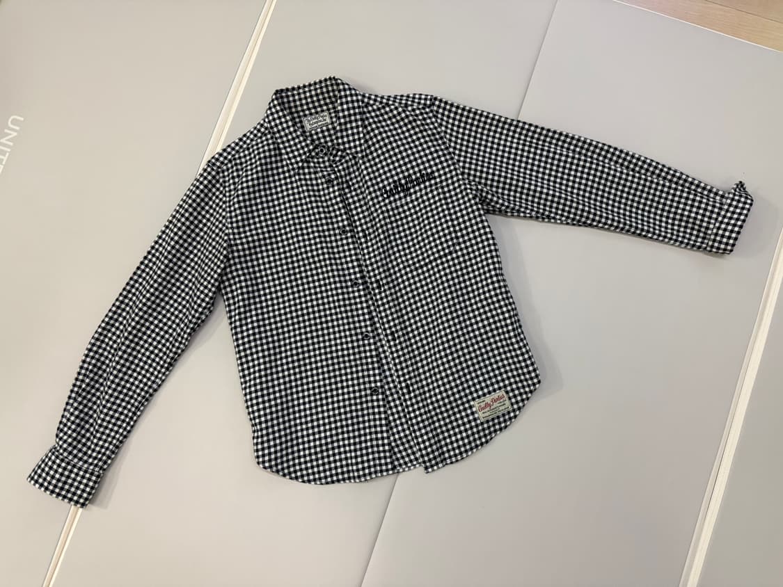 와코마리아 Guilty Parties 블랙 앤 화이트 체크 셔츠 길티파티 상품이미지2