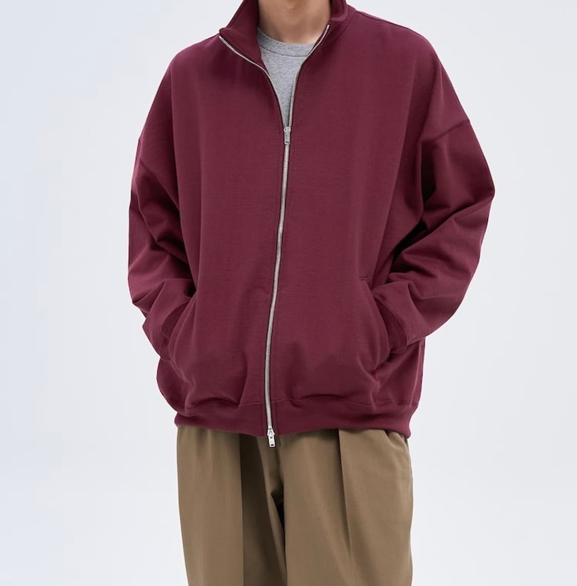 마크웨어 트랙 재킷 휴지 와인 상품이미지5