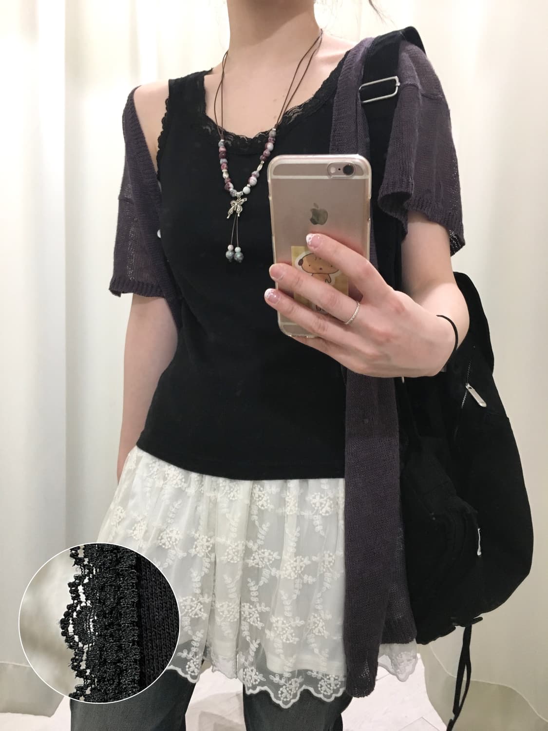 vintage lace sleeveless 상품이미지1