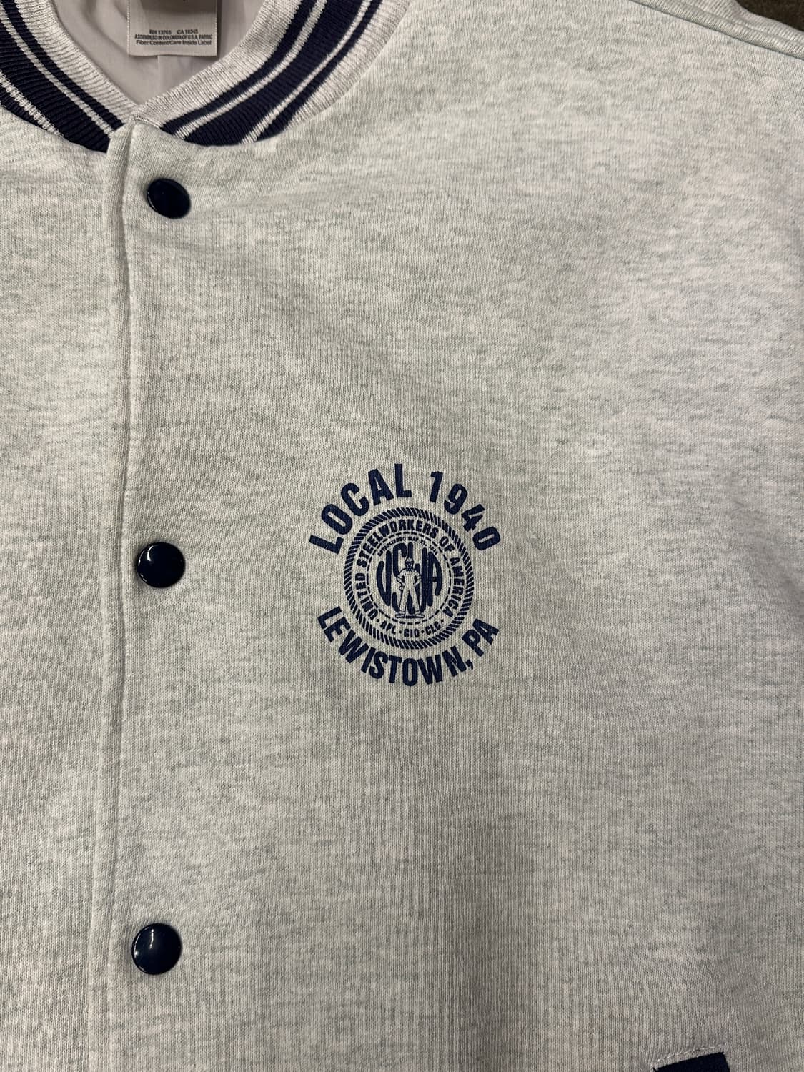 90s Fruit of the loom 프룻오브더룸 야구점퍼 XL 상품이미지3