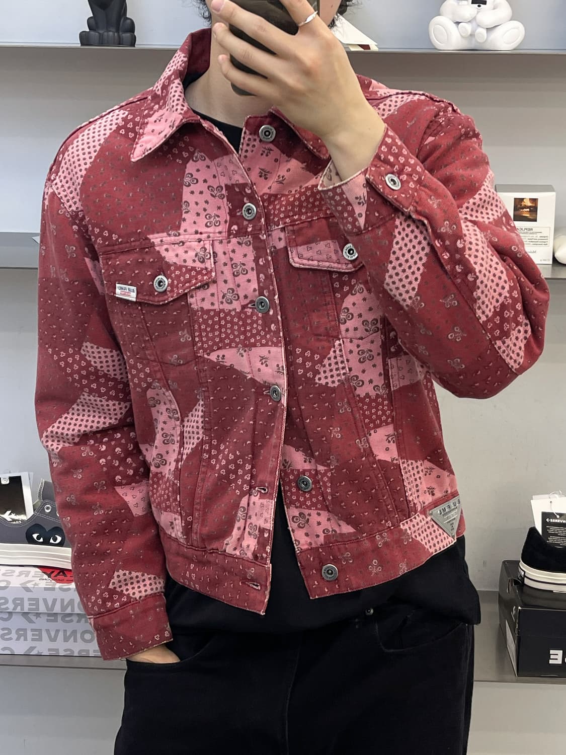 베네통 90s 블루 패밀리 트러커 자켓 상품이미지2