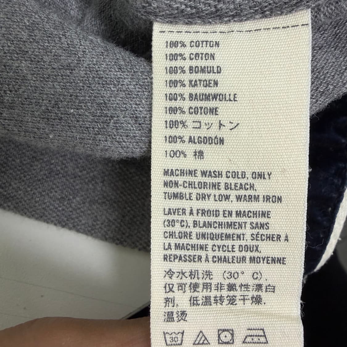 아베크롬비 그레이 반팔 카라 티셔츠 상품이미지4
