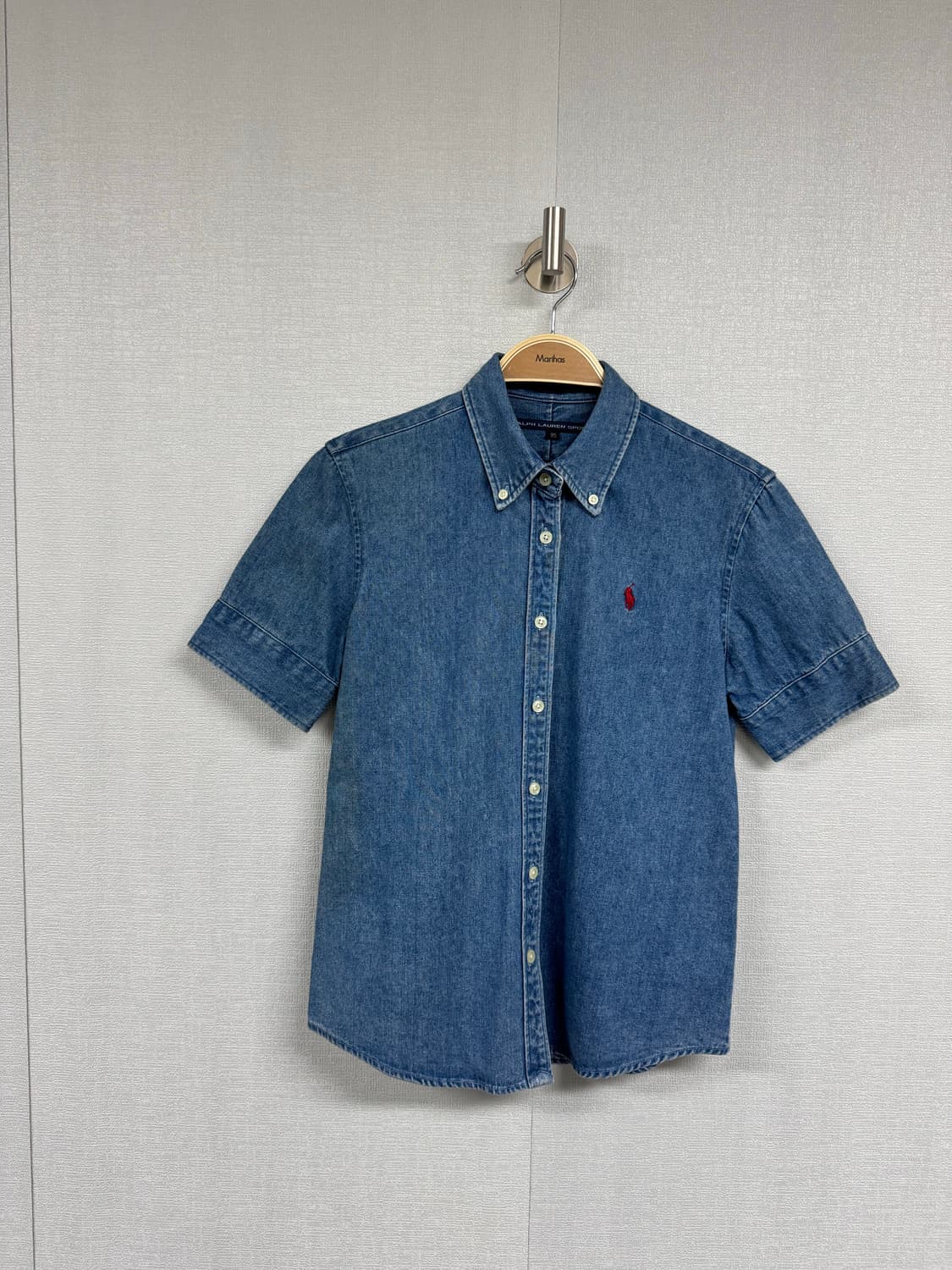 폴로 랄프로렌 데님 반팔 셔츠 상품이미지1