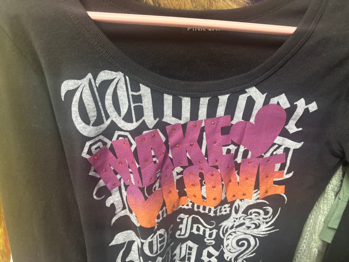 딱붙핏!) 빈티지 펑크 블랙 롱슬리브🖤 상품이미지3