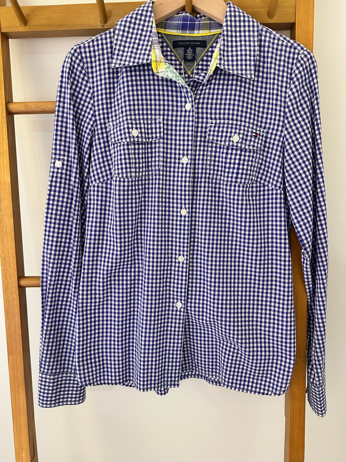 타미힐피거 체크 셔츠 남방 (사이즈 XS) 상품이미지2