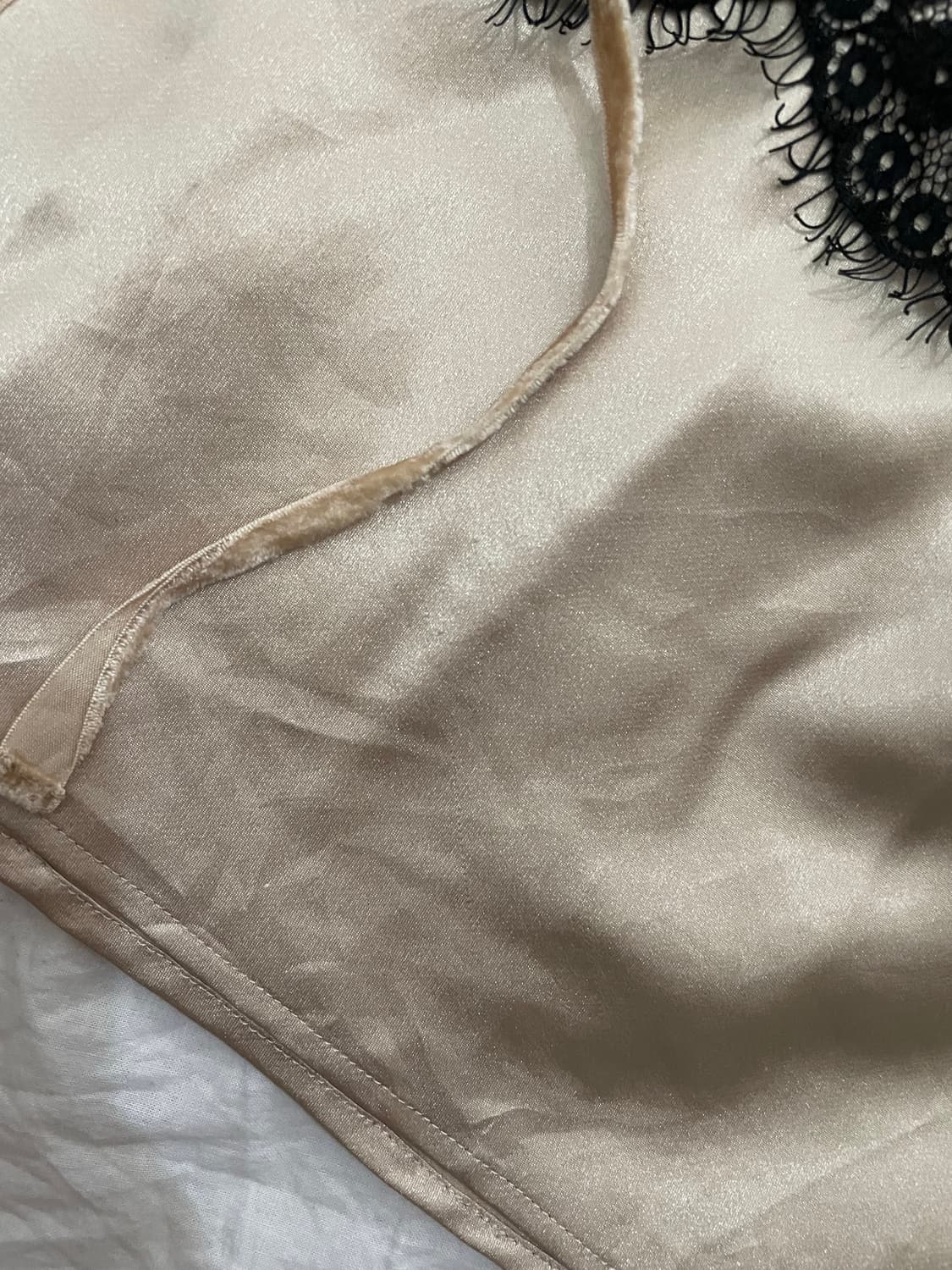 로맨틱 레이스 새틴 캐미솔 탑 상품이미지6