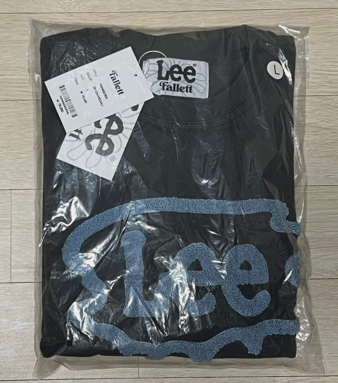 [새상품] L) 팔렛 X Lee 브러쉬 트위치 로고 맨투맨 상품이미지4