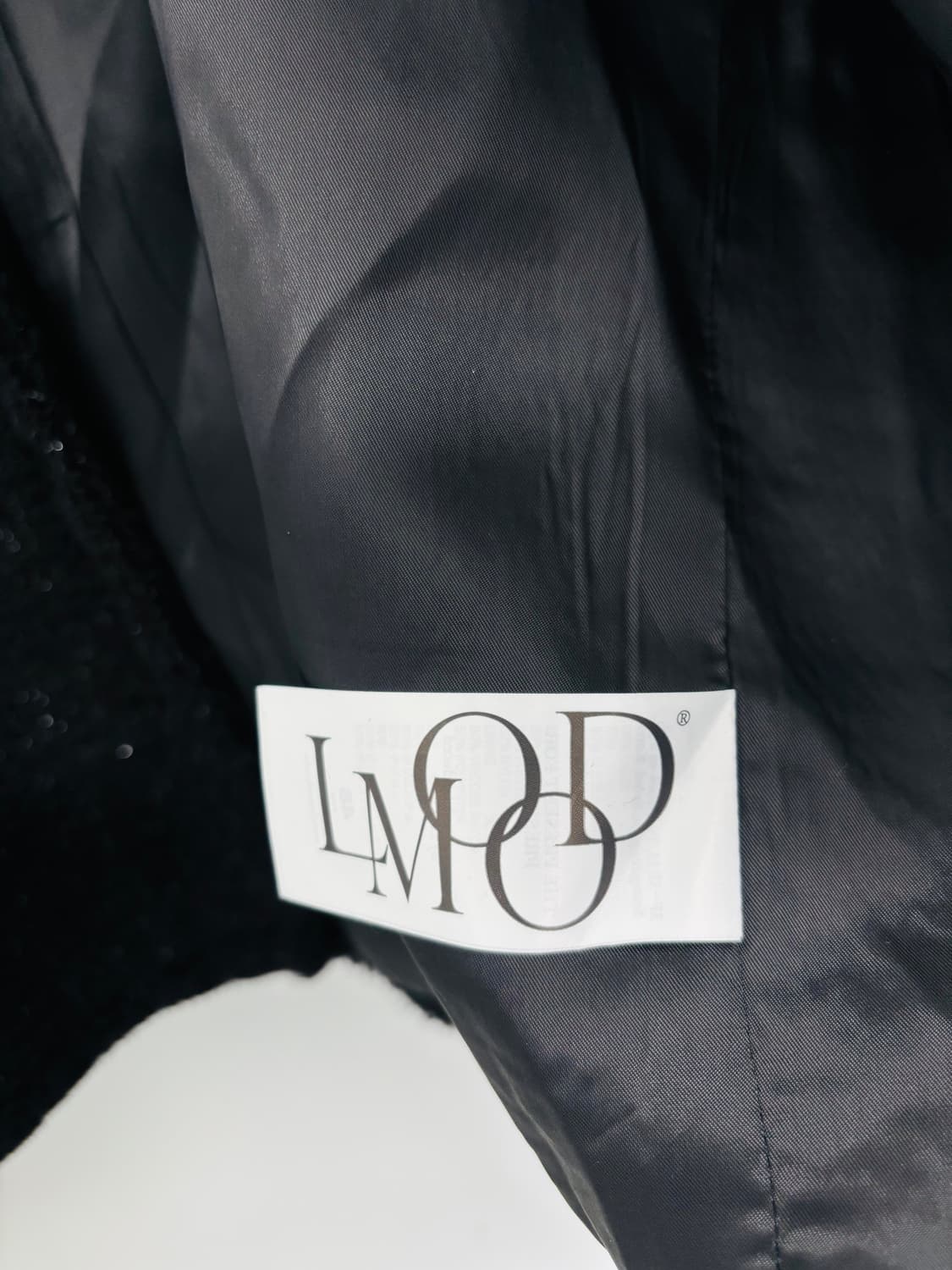 엘무드 LMOOD 루즈핏 트위드 노카라 자켓 상품이미지6