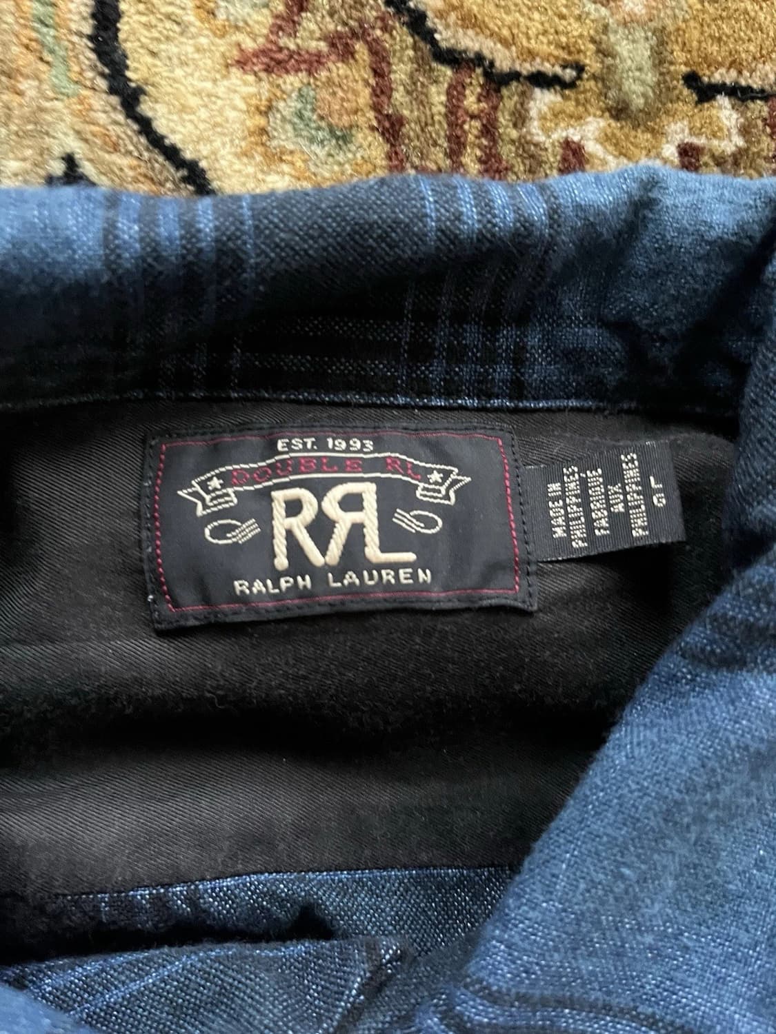 10s RRL 더블알엘 오픈 카라 체크 셔츠 상품이미지4