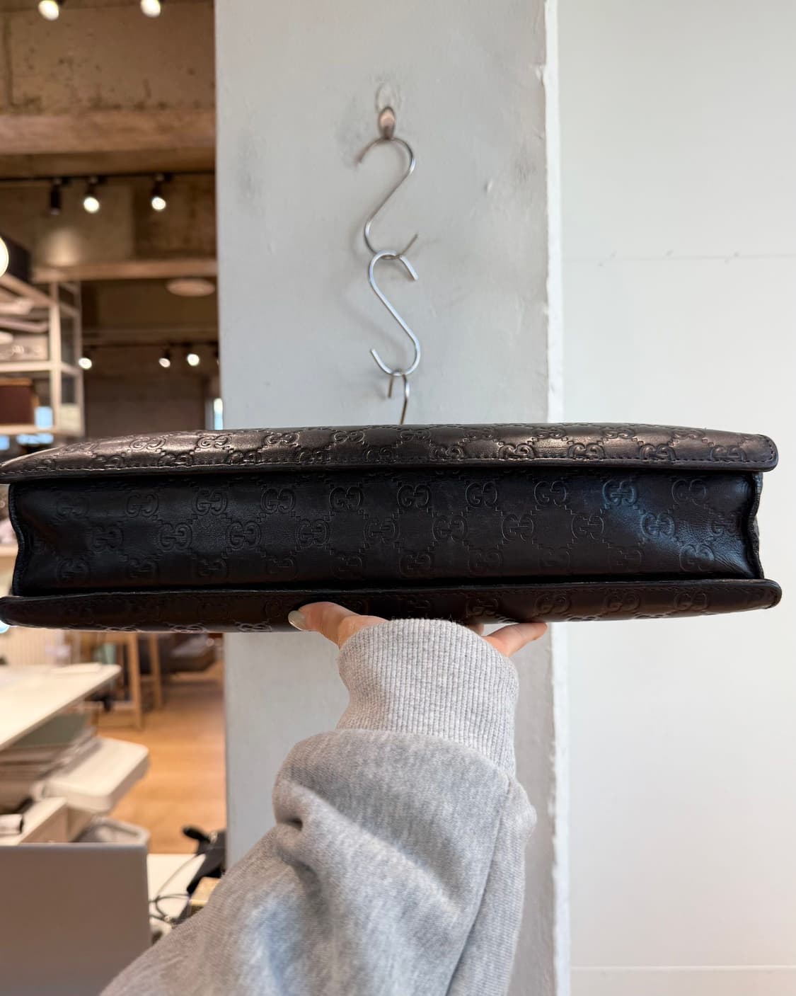 구찌 블랙 GG 시마 브리프케이스 상품이미지7