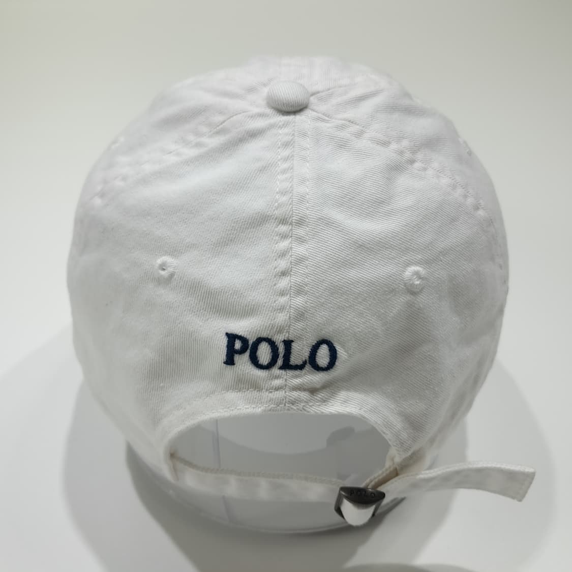 CL488 폴로 다크네이비 자수 화이트 볼캡 모자 상품이미지5