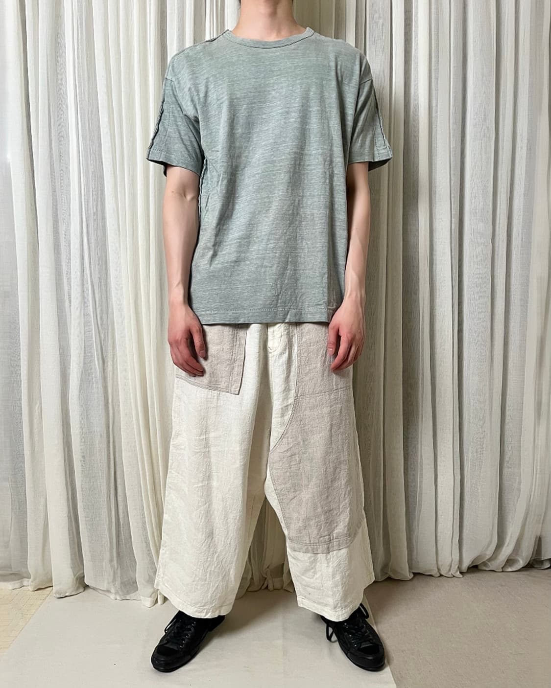 요지야마모토 Y’s 사루엘 와이드팬츠 Yohji yamamoto 샘플 상품이미지10